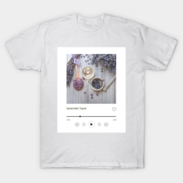 Lavender Haze Song Print - Taylor Swift T-Shirt by madiwestdal